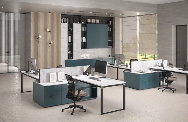 Office surfaces: 3481 Maia, 0781 Verde Pino